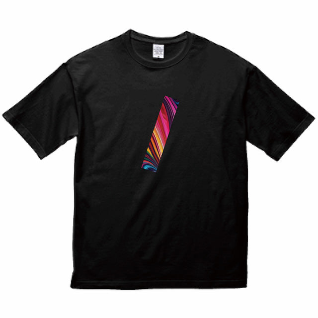 VINYL MARBLE-SLASH Tee (BLACK)